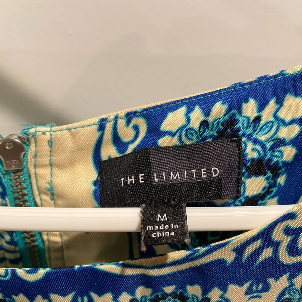 The Limited Turquoise Paisley Shift Dress Size Medium - Picture 5 of 9